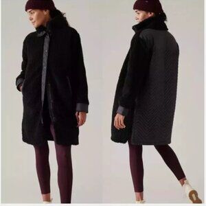 2X - ATHLETA - Cozy Day Sherpa Hybrid Coat Jacket